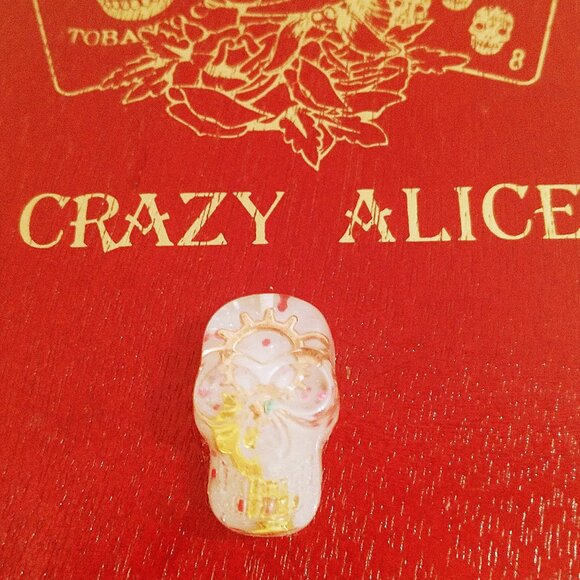 Suenos de Saundra Upcycled EXTREMELY RARE Crazy Alice, Cigar Box, ARTFUL STORAGE - Picture 2 of 12